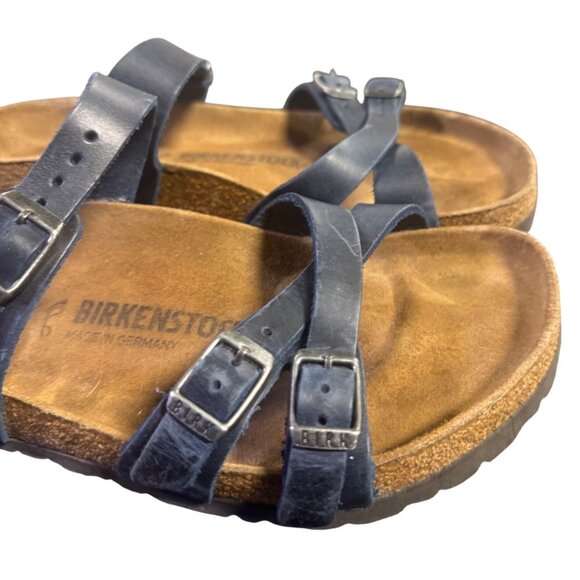 Birkenstock Franca Dusty Blue Leather Regular EU 40 Women 9 Men 7 - Picture 4 of 11